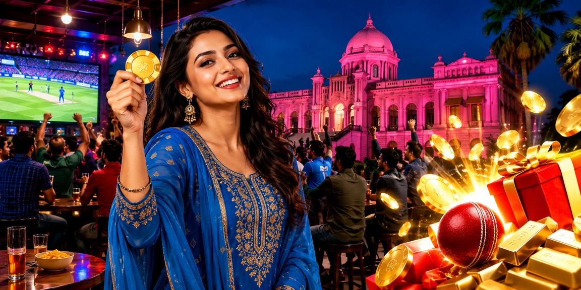 ঢাকায় সালোয়ার কামিজ পরে ক্রিকেট বেটিং ও ভাউচার উপভোগ
